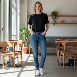 Vintage Y2K AB Jeans Skinny Low Rise Blue Jeans Soft Cotton Blend Sz 9